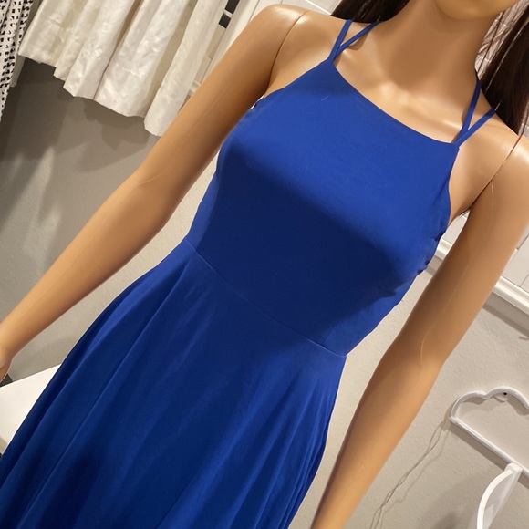 Lulus size Xs full length maxi dress, formal/semi blue - Picture 2 of 4